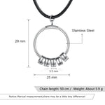 Camila Personalised Charm Circle Pendant