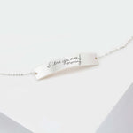 Amara Personalised Handwriting Sterling Silver Bracelet