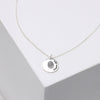 Poppy Disc Custom Names Fingerprint Necklace