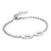 Cora Personalised Family Names Bracelet