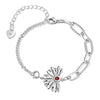 Natalie Birthstone Sunflower Bracelet Personalised