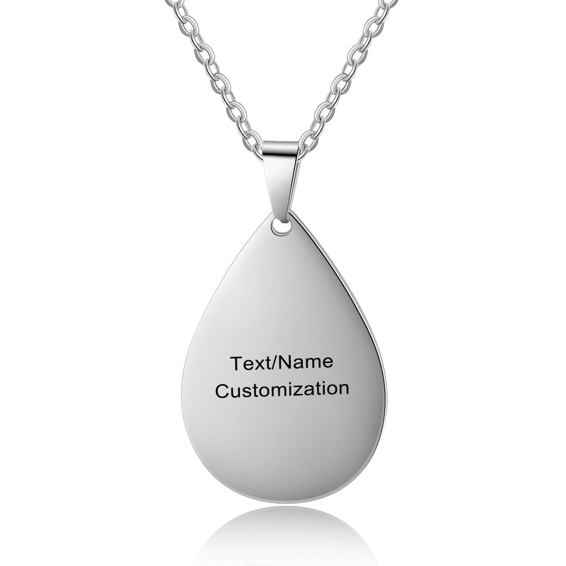 Ora Teardrop Medical ID Personalised Necklace