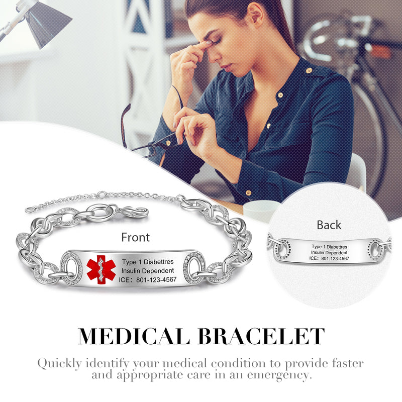 Nova Links Medical ID Bracelet