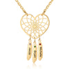 Roya Heart Shaped Custom Names Dreamcatcher Necklace