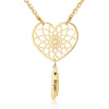 gold heart dreamcatcher jewellery new mum