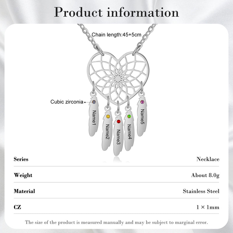 size of pendant, dreamcatcher