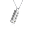 Adelin Memorial Vertical Bar Ashes Necklace