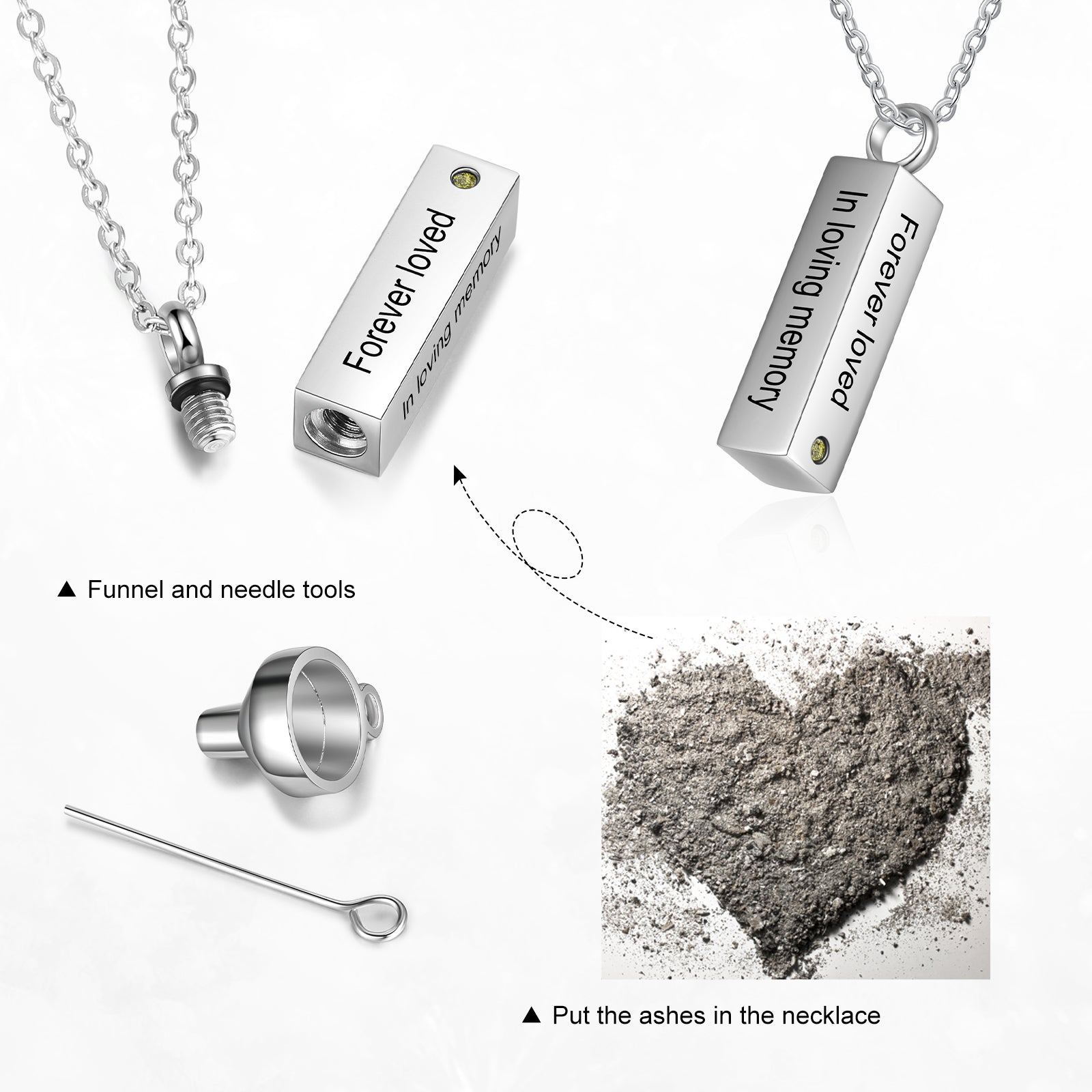 Stainless Steel Dog Tag Photo Necklace | Eve's Addiction
