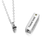 Adelin Memorial Vertical Bar Ashes Necklace