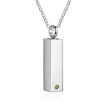 Adelin Memorial Vertical Bar Ashes Necklace