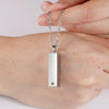 Adelin Memorial Vertical Bar Ashes Necklace