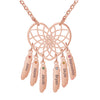 Roya Heart Shaped Custom Names Dreamcatcher Necklace