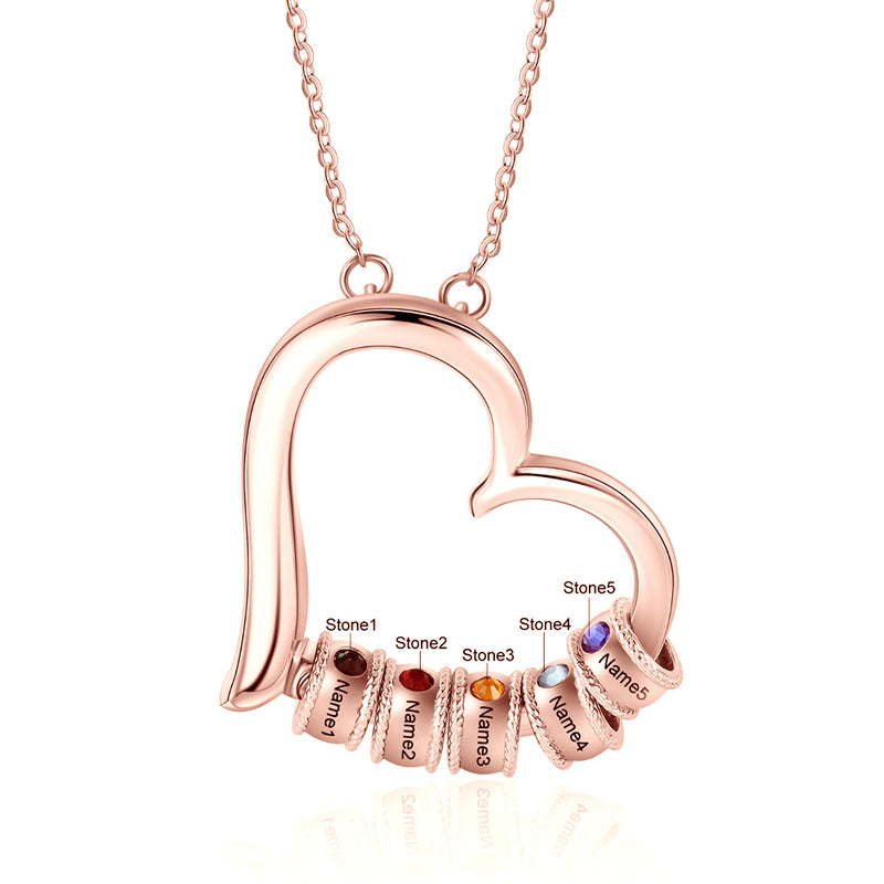 Katherine Love Heart Bead Personaliesd Necklace