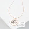 Poppy Disc Custom Names Fingerprint Necklace