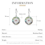 Becka Family Tree Abalone Earrings