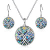 Angela Abalone Shell Family Tree Jewellery Set