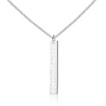 Sadie Vertical Bar Name Cut-out Necklace