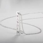 Sadie Vertical Bar Name Cut-out Necklace