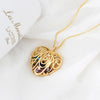 Brooklyn Heart Shaped Filigree Captured Birthstones