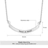 Traci Curved Horizontal Personalised Bar Necklace