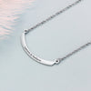 Traci Curved Horizontal Personalised Bar Necklace