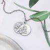 Mila Family Tree Birthstone and Disk Personalised Necklace