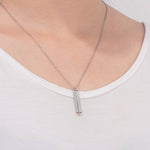 Nora Bar Drop Pendant with Birthstones