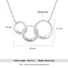 Ellie Interlocking Circle Pendants Personalised