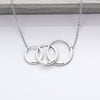 Ellie Interlocking Circle Pendants Personalised