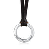 Adam Personalised Men's Circle Washer with Leather Necklace