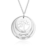 Trinity Layered Personalised Tree of Life Necklace