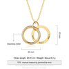 Elsie Engraved Circle Personalised Necklace