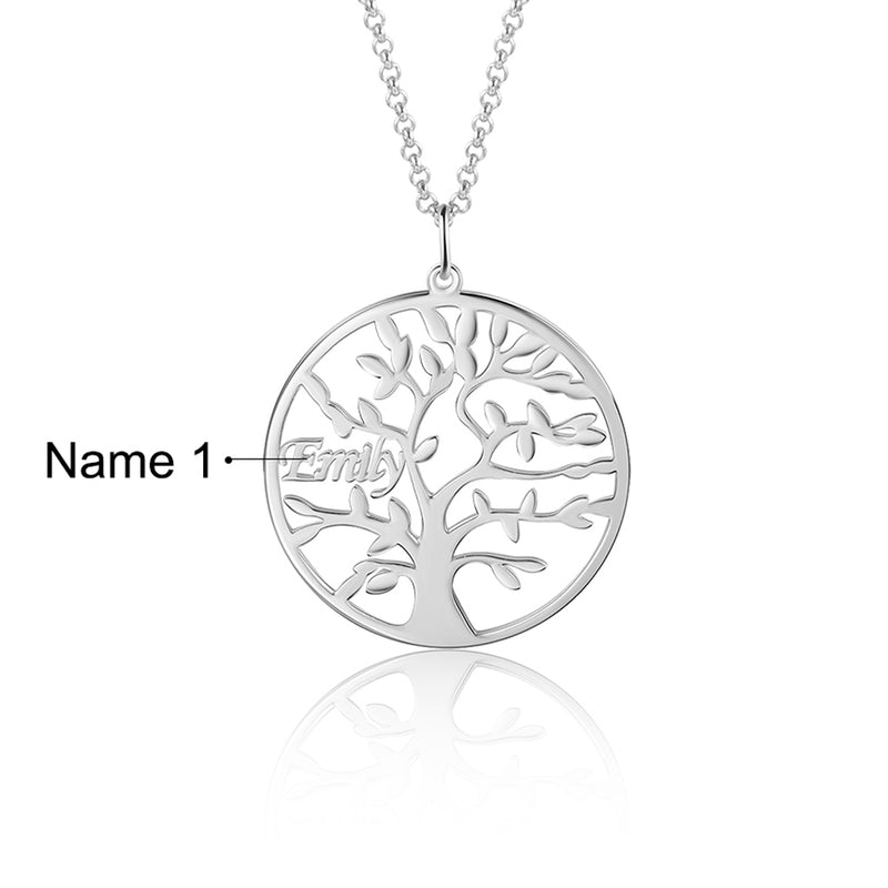 Lucia Personalised Tree of Life Name Necklace