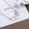 Victoria Custom Names Arrow Birthstone Necklace