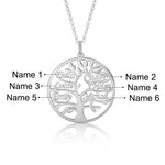 Lucia Personalised Tree of Life Name Necklace