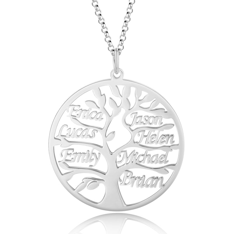 Lucia Personalised Tree of Life Name Necklace