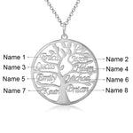 Lucia Personalised Tree of Life Name Necklace