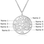 Lucia Personalised Tree of Life Name Necklace