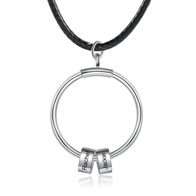 Camila Personalised Charm Circle Pendant