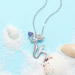 Ariel  Mermaid Birthstone Children's Necklace