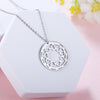 Diana Personalised Circle Pendant with Love Hearts