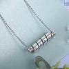 Layla Wrapped Scroll Personalised Bar Pendant