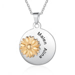 Kyra Personalised Sunflower Necklace