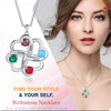 Logan Intwined Hearts Birthstone Necklace