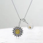 Elaine Sunflower Mother and Daughter Bee Necklace