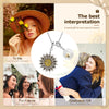 Elaine Sunflower Mother and Daughter Bee Necklace