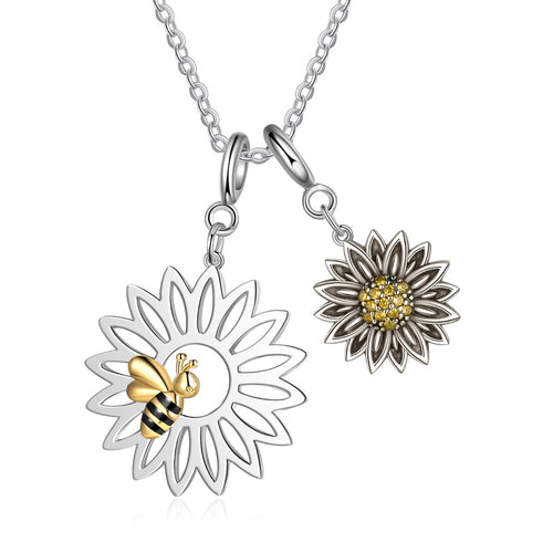 Sunflower gift necklace