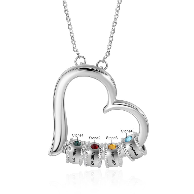 Katherine Love Heart Bead Personaliesd Necklace