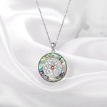 Chloe Abalone Shell Family Tree Pendant