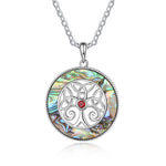 Chloe Abalone Shell Family Tree Pendant